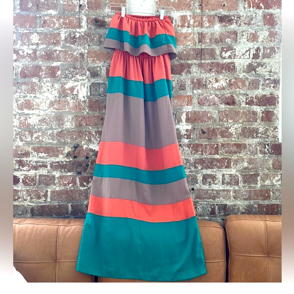 Ark & Co strapless tier dress